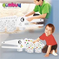 CB961184 CB855243 CB855244 CB812635 - Drawing 3D crocodile paper box DIY doddle coloring toys painting